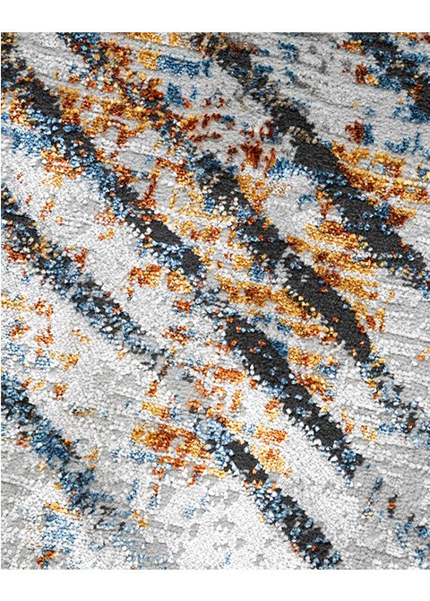 Tapete GRIS CREMA ORO Colección ADARA Modelo T2256Tapetes Mayoreo Mexico - Tapetes Lavin