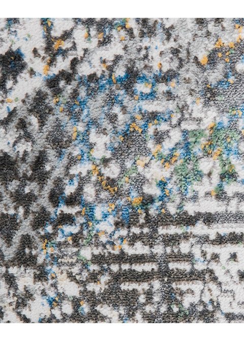 Tapete VERDE ORO GRIS Colección ADARA Modelo T2257Tapetes Mayoreo Mexico - Tapetes Lavin